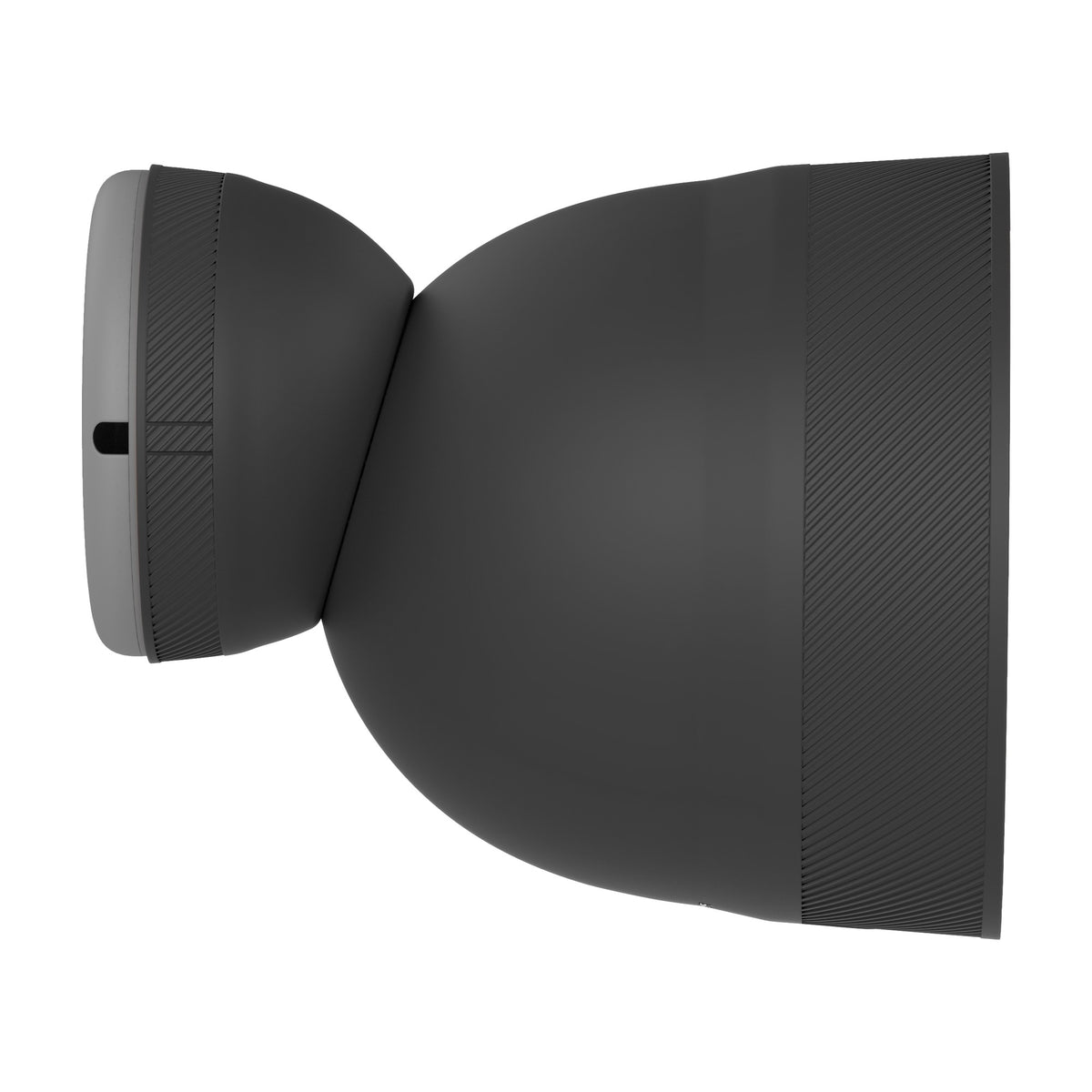 Caul Cover for Google Nest Cam Outdoor (Wired, 2nd Gen), Charcoal, side profile
