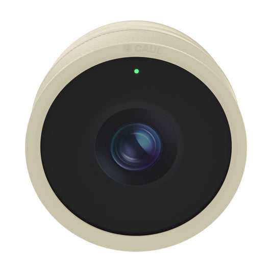 Caul Cover for Google Nest Cam Outdoor (Wired, 2nd Gen), Bone, front view