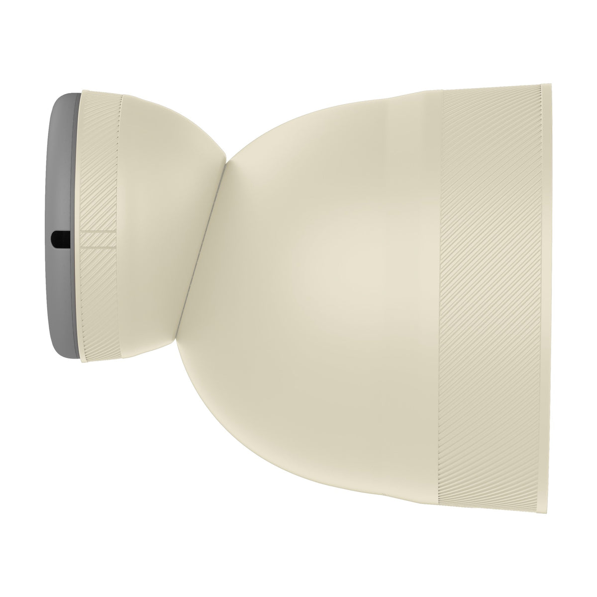 Caul Cover for Google Nest Cam Outdoor (Wired, 2nd Gen), Bone, side profile