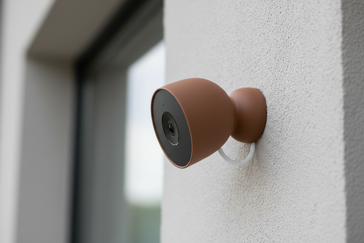 Caul Cover for Google Nest Cam Outdoor — Mocha